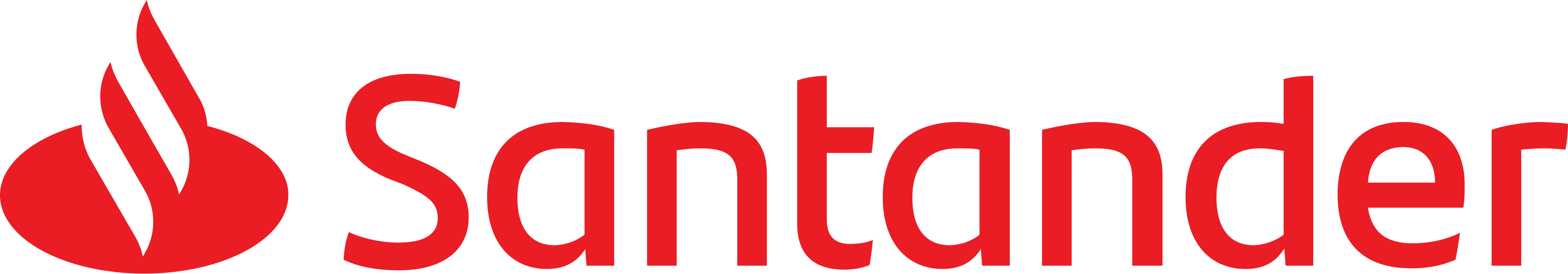 Logo Santander — empresa parceira do Clube de Benefícios Dr. Atende Brasil